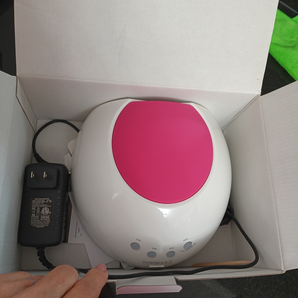 SUNUV Nail Lamp with Pink and Blue Accents - Picture 2 of 3